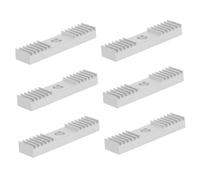 Cabilock 6pcs Aluminum Timing Belt Clamp Printer Mounting Block Fixing Pieces Compatible with Various Models for Smooth Operation and Efficient Printing
