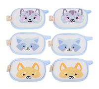 Cabilock 6pcs Bath Sponge Set, Soft Absorbent Cotton Shower Scrubber with Mixed Cartoon Patterns, Bath Brush Suitable for Newborns