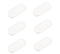 Cabilock 6pcs Beige Sheepskin Violin Bridge Pads for Instrument Bridge Protection, Portable and Reducing Friction, Violin Supplies for Performance and Travel