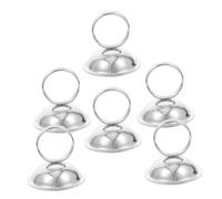 Cabilock 6pcs Bell Shape Table Number Holders Elegant Place Card Stands for Weddings Graduations and Restaurant Decor Sturdy Construction for Secure Displays
