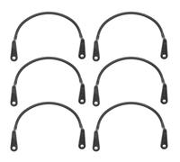 Cabilock 6Pcs Black Pool Table Pocket Replacement Hangers Multi-use Basket Holders Compatible with English Pool Table Accessories and Easy to Clean for Billiards Game