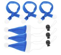 Cabilock 6pcs Blue Christmas Pet Costume Set with Lightweight Lint Hats and Scarves, Easy to Put and Take, for Variety Festivals, Xmas Pet Decor Supplies