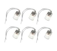 Cabilock 6PCS Car Hanging Perfume Bottles Silver Glass Auto Aroma Diffuser Pendant for Vehicle Interior Decoration and Essential Oil Fragrance Filling
