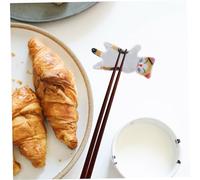 Cabilock 6pcs Ceramic Chopsticks Holder Cute Maneki Neko Chopstick Rests for Dining Table Decoration Sturdy Porcelain Rest to Keep Utensils Clean and Organized