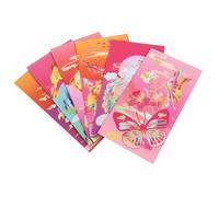 Cabilock 6pcs Chinese Year Red Envelopes with Blessing Words Large Festival Money Bags for Spring Festival Gift Giving Elegant Packets for Family and Friends
