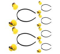 Cabilock 6pcs Cute Yellow Duck Headband for Women with Soft Stretchy Design and Water-resistant Durability, for Summer Pool Party and Spa Party Accessories