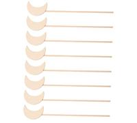Cabilock 6Pcs DIY Wooden Fairy Wands for Unfinished Blank Sticks for Painting and Crafting Material for Birthday Parties Dress-up and Fairy Decor