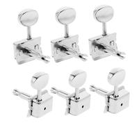 Cabilock 6pcs Electric Guitar Machine Heads Tuning Pegs Semi-closed String Tuners Guitar Parts Replacement Knobs Easy Install for Stable Accurate Pitch Adjustment