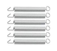Cabilock 6pcs Electric Guitar Tremolo Bridge Springs in Silver Nickel-clad Iron with High Elasticity and Portable Design for Electric Guitar Replacement and Repair