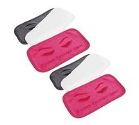 Cabilock 6pcs Eyelash Extension Forehead Pads, Lash Grafting Cushions with Deep Pink White Grey Colors, Eyelash Extension Tool Set for Salon and Professional Lash Application