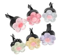 Cabilock 6Pcs Flower Car Air Vent Clips Elegant Daisy Diffuser for Vehicle Interior Decoration Fit Air Freshener Clips for Home Office and Car