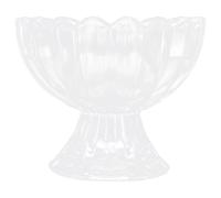 Cabilock 6pcs Glass Dessert Cups 120ml Small Footed Ice Cream Bowls for Yogurt Pudding and Fruit Salad Serving in European Style