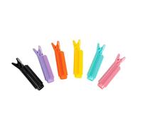 Cabilock 6pcs Hair Root Clips and Hair Rollers No-trace Styling Sectioning Clips for Volume and Curl Mixed Colors for Salon and Home Use