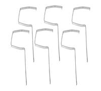Cabilock 6pcs Heavy Duty Iron Gutter Brackets Seamless Rain Gutter Racks for Stable Roof Support Smooth Water Flow Metal Construction Compatible with Various Architectural Styles