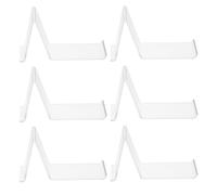 Cabilock 6pcs High Heel Shoe Stand: Display Rack Acrylic Clear Organizer Single Sandal Holder Riser Retail Shop For Shopping Mall Home Shop Photo Prop Slipper