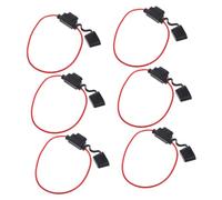 Cabilock 6pcs Inline Fuse Holder Kit Durable Insert Type Bracket for Automotive Circuit Protection Versatile Applications for Vehicle Modifications and Repairs