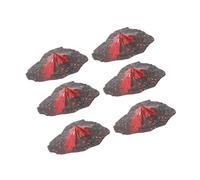 Cabilock 6pcs Landscape Volcano Models Simulation Volcano Decor Plastic Adornments for Science Education Geography Enthusiasts and Collectors