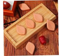 Cabilock 6pcs Leaf Shaped Terracotta Sugar Keeper Softener for Brown Sugar and Food Storage Containers Reusable Moisture Absorber for Keeping Soft and Dry Portable Kitchen Accessory