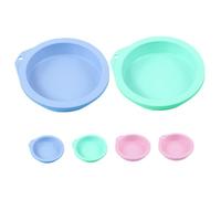 Cabilock 6pcs Mini Silicone Cake Molds Non-Stick Baking Forms for Muffins Chocolates Desserts Dishwasher Safe Flexible Silicone Bakeware for Personal and Family Use