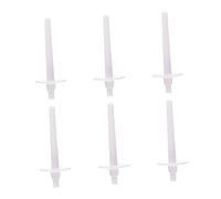 Cabilock 6Pcs Plastic Bobbins for Sewing Machines Floss Winding Spindles Compatible with Brother Easy Install Thread Spools for Embroidery and Sewing Accessories