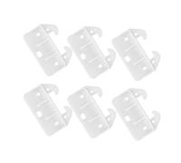 Cabilock 6pcs Plastic Dresser Drawer Slides Drawer Center Guide Glide Replacement Parts Furniture Repair Accessories Slide Replacement Parts Guides Runners White