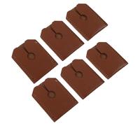 Cabilock 6pcs Razor Cover Men's Protective Leather Case for Travel Safety Storage Sleeve Guard for Manual Razor Head