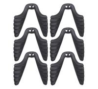 Cabilock 6pcs Replacement Glasses Nose Pads with Double Hole Integrated Design, Rubber Anti-slip Nose Piece for Eyewear, Universal Fit for Sports and Everyday Use