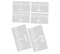 Cabilock 6pcs Reusable Growth Chart Stencil Precision Minimalist Height Measurement Ruler for Rustic Farmhouse Style Paintable Template for Walls Portable and Flexible DIY Bedroom Decor