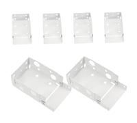 Cabilock 6pcs Roller Blind Installation Brackets Adjustable Tightness High Strength Metal Support for Home Office Dorm Hidden Minimalist Curtain Hardware Replacement