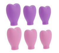 Cabilock 6Pcs Silicone Makeup Brush Protective Covers Dustproof Brush Head Protectors with Multiple for Travel and Daily Cosmetic Storage