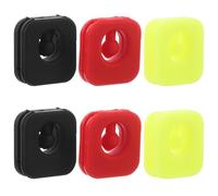 Cabilock 6pcs Silicone Tennis Vibration Dampener Square Pendulum Shock Absorbers for Racket String Shock Absorption Compatible with Tennis and Squash Rackets Sports Accessories