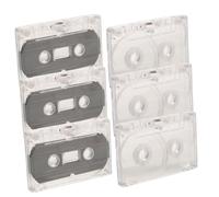 Cabilock 6pcs Singing Tape Decorations Vintage Audio Cassette Tape Blanks for Diy Decor Wall Art
