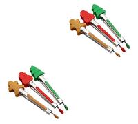 Cabilock 6pcs Stainless Steel Steak Tongs for Grilling Barbecue Kitchen Cooking Tongs Silicone Protection Outdoor BBQ Accessory Safe Handling Tool