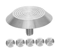 Cabilock 6pcs Stainless Steel Tactile Nail Studs for Blind Road Safety Slip Sidewalk Markers Easy Installation for Visually Impaired Pathways and Public Areas