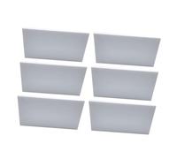 Cabilock 6pcs White Craft Foam Blocks Lightweight Modeling Sheets for DIY Sculpting Projects Flexible for School Crafts Frames and Installation Displays