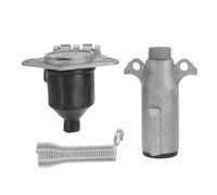 Cabilock 7 Pin Trailer Wiring Socket and Plug Set 24v Heavy Duty Semi Truck Trailer Electrical Connector Weatherproof Rv Towing Adapter for Camper Hauling