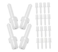 Cabilock 70Pcs Shutter Repair Pins and Staples Kit Plantation Shutter Louver Replacement Parts for Window Blinds Quick Fix for Tilt Rods and Louvers Color Matched Accessories