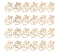 Cabilock 72pcs Christmas Wooden Ornaments Xmas Tree Hanging Tags Pendants Love Peace Hope Joy Hollow Out Ornaments for Christmas Decoration