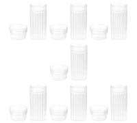 Cabilock 7pcs Plastic Coplin Slide Staining Jars with Lids Holds 5 Microscope Slides Each for Stable Chemical Compatibility and Batch Sample Processing for Research Environments and Biology