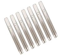 Cabilock 7pcs Silver Metal Harp String Pins Replacement Tuning Pegs with Bright Surface for Dulcimer and Guzheng Musical Instruments