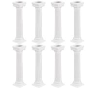 Cabilock 8 Pcs Roman Column Cake Stand Pillars Rods for Multilayer Wedding Display Cakes Decoration Support Tool - 12. 5x3x3cm