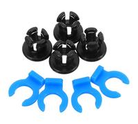 Cabilock 8-Piece Pipe Coupling Set, Pipe Coupling Collet Clamp Clip Collet and Clip Set for 3D Printer Accessories