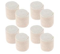 Cabilock 8 Rolls Athletic Wraps with Hook and Loop Closure Breathable Elastic Striped Tape for Ankle Knee Wrist Compression for Sports Fitness and Injury Prevention