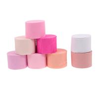 Cabilock 8 Rolls Crepe Paper Streamers Multipurpose Birthday Party Decorations with Pastel Colors Safe Friendly Material for Wedding Backdrops DIY Craft Home and Gift Wrapping