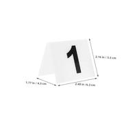 Cabilock 80pcs Double Sided Acrylic Table Numbers with Stable Base for Wedding Party Banquets Clear Reusable Number Markers for Restaurant and Event Table Organization
