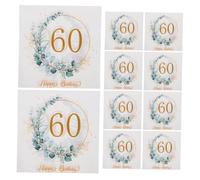 Cabilock 80pcs Eucalyptus Leaf Disposable Paper Napkins Soft Party Towels for Birthday Table Decorations Family Gatherings Summer Events Bathroom Use