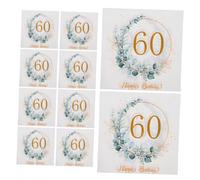 Cabilock 80pcs Eucalyptus Leaves Napkins Disposable Paper Towels for Birthday Party Bathroom and Summer Events Absorbent Beverage Napkins with Stylish Greenery Design for Guest Use