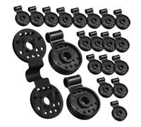 Cabilock 80pcs Heavy Duty Shade Clips for Outdoor Use UV Resistant Plastic Net Fixing Clips Secure Locking for Greenhouse Garden Patio Sunshade and Weatherproof Netting