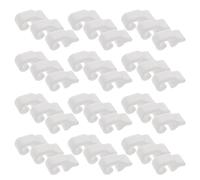 Cabilock 80pcs White Plastic Wire Mesh Clips for Furniture Connections and Closet Shelving Units with Toolfree Installation and Spacesaving Compact Design for DIY Storage Projects