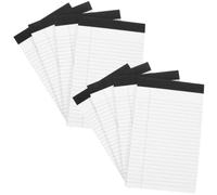 Cabilock 8pcs A5 Lined Notepad Tearable Memo Pad Paper White Legal Notepads for Work Writing and Note Taking
